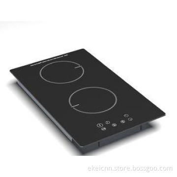 3400W Double Zone Slim-line Domino Induction Hob , Portable